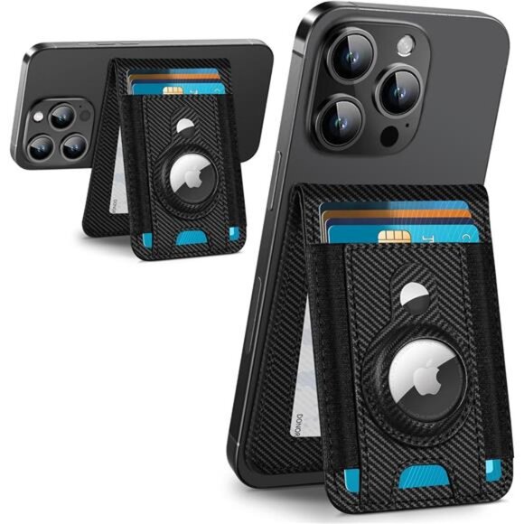 Wallet Stand with AirTag Holder, Open ID Window, Magsafe Airtag - Picture 1 of 14